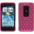 thumbnail image 1 of Sprint Dura-Gel Honeycomb Case for HTC EVO 3D - Pink, 1 of 1