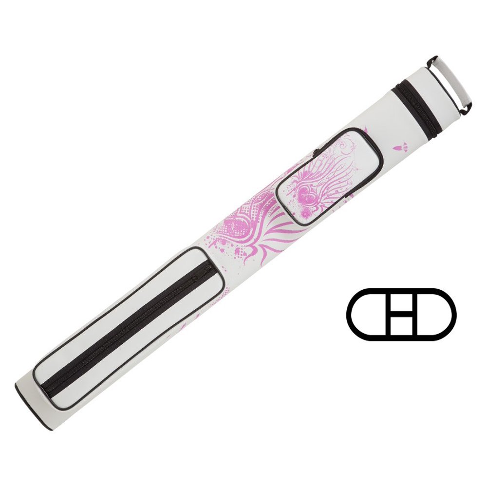 Athena ATHC15 Billiards Pink Pool Stick Cue Case 2 Butt 2 Shaft Hard