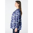 thumbnail image 3 of Roaman's Women's Plus Size Buttoned V-Neck Blouse, 3 of 3