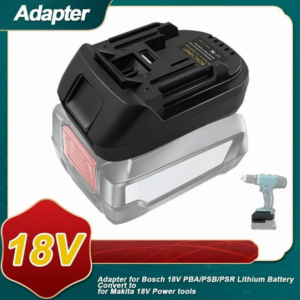 Para Adaptador de Batería Bosch a Makita para Convertidor de Batería Bosch 18V PBA a Herramienta Eléctrica Makita 18V