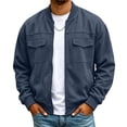 thumbnail image 2 of Men's Standard Full-Zip Midweight Sweatshirt with Pockets Fall Winter Spring Jacket, 2 of 7