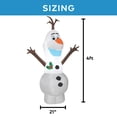 thumbnail image 2 of Gemmy Inflatable Frozen Olaf LED Lighted Yard Decoration - 48 in x 21 in, 2 of 3