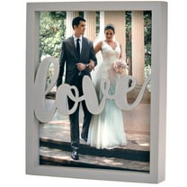 Excello Global Products 8x10" "Love" Shadow Box Frame - Gray - EGP-HD-0419A