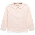 thumbnail image 3 of Leveret Kids & Toddler Girls Long Sleeve Uniform Cotton Dress Shirt Light Pink (Size 2 Years), 3 of 4