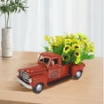 thumbnail image 5 of asddcavvf Camion de Cor avec Tournesols Fleurs Camion en Métal avec Guirlandes Lumineuses LED pour Plateau à Étages Articles Mini Tournesols Maison Ferme Ensemble d'Ornements Ornement de Noël Souvenir Ornement de Noël Fantaisie, 5 of 5