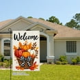 thumbnail image 2 of JOOCAR Welcome Pumpkin Basket Linen Garden Flag for Fall Autumn Home Outdoor Garden Yard Door Decor 12x18 inch, 2 of 5