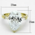 thumbnail image 2 of Gold 925 Sterling Silver Ring with AAA Grade CZ in Clear for Women Style LOAS867, 2 of 2