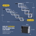 thumbnail image 3 of Rampa plegable extra ancha para coche PetrUna Dog Stairs, 250 libras, 3 of 7