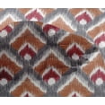 thumbnail image 4 of oneOone Viscose Chiffon Fabric Argyle Style Ikat Decor Fabric Printed BTY 42 Inch Wide, 4 of 4