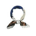 thumbnail image 1 of INSPIRE CHIC Foulards Carrés à Rayures pour Femmes Foulard de Tête Fichu Bleu, 1 of 5
