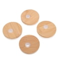thumbnail image 2 of Shisuyan Mason Jar Lids Bamboo Silicone 4Pcs 2.8In, 2 of 8