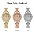 thumbnail image 3 of Mirar Irfora XR72208 Lujoso Bling Reloj de pulsera para mujer decorado con cristales completos Reloj clásico retro con números romanos Pulsera de cuarzo analógica Elegante reloj de vestir con correa d Irfora Mirar, 3 of 5