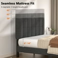 thumbnail image 3 of CHITOOMA Bedroom Set with Adjustable Upholstered Headboard Queen Bed Frame and 10'' Queen Memory Foam Mattress, Gel-Infused Triple-Layer Bed with Graphene Fabric Cover, Medium-Firm Plus Support, 3 of 13