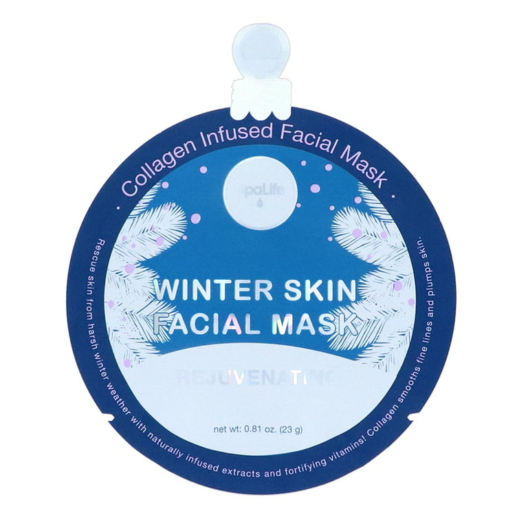 Spalife Winter Skin Facial Mask 12 Count w/ 4 Different Infused Ingredients