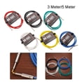 thumbnail image 4 of Electric Guitar Cable Wire Cord No Noise Shielded Bass Audio Cable 3 5Meter 5 Meter Blue, 4 of 4