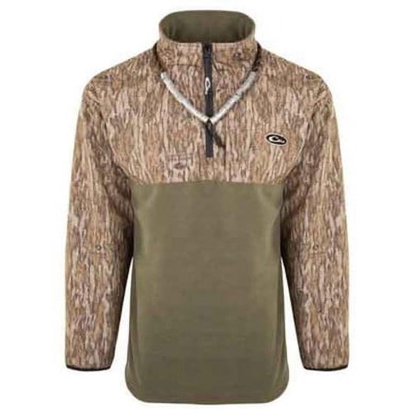 Drake Waterfowl Refuge Eqwaderâ„¢ Quarter-zip Hunting Jacket Realtree Max-7 MEDIUM