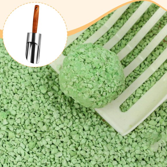 Cuchara de acero inoxidable para comida de gatos, suministros para mascotas, versátil, resistente y multifuncional, para gatos de interior y pájaros. Plata