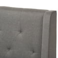 thumbnail image 5 of Baxton Studio Adelaide Retro Modern Light Grey Fabric Upholstered King Size Platform Bed, 5 of 6