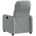 thumbnail image 2 of vidaXL Fauteuil Inclinable de Massage en Tissu Gris Clair, 2 of 5