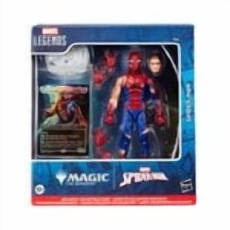 Marvel Legends Series Battle-Damaged Spider-Man 6" Action Figure with Magic: The Gathering Card