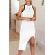 thumbnail image 2 of Vestido PRETTYGARDEN blanco midi ajustado sin mangas XL, 2 of 5