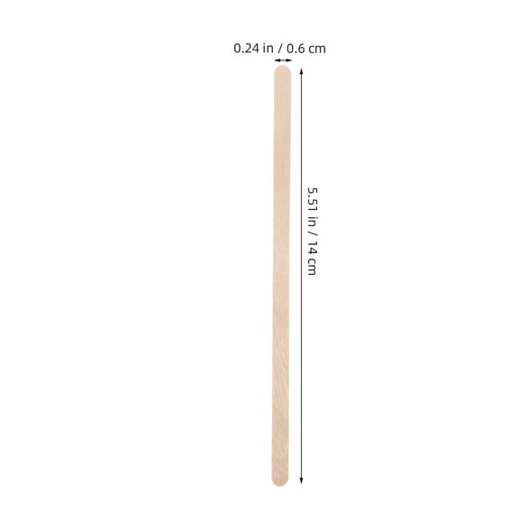 HONITANO 100pcs Wooden Stirring Sticks Coffee Mixer Reusable Juice Stirrer For Coffee Tea Cocktails And Beverages
