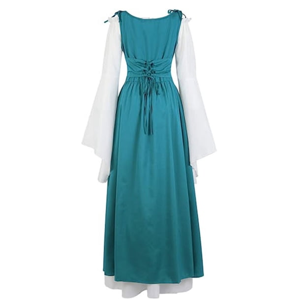 WILLBEST Vestidos Casuales Vestido de Mujer Vestido Bajo El Busto Pesant Overdress Chica