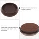 thumbnail image 3 of unbranded 10Ud Defensas Antideslizantes Para Patas De Muebles Con Fieltro Color Marrón Claro, 3 of 6