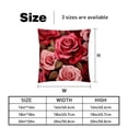 thumbnail image 5 of Rose Decorative Velvet Throw Pillow Covers for Chair - Set of 2, Unique Patterns, 16x16, 18x18, 20x20 Inches for Home Decor and Gifts, 5 of 6