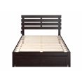 thumbnail image 4 of AFI Oxford 14" Full Wood Platform Bed Frame with Foot Drawer Storage, Espresso, 4 of 7