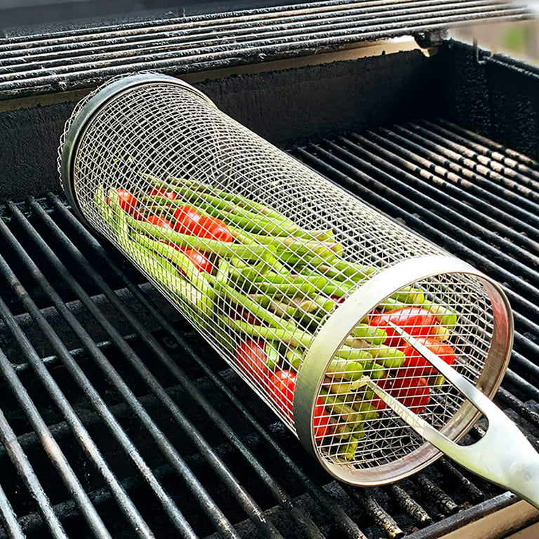 SHIZZO Shallow Grill Basket Set, Grilling Accessories Barbecue BBQ,  Stainless Steel Folding Portable Outdoor Camping Rack for Fish, Shrimp,  Vegetables, Cooking Accessories, Gift for Family, Freinds - Yahoo Shopping