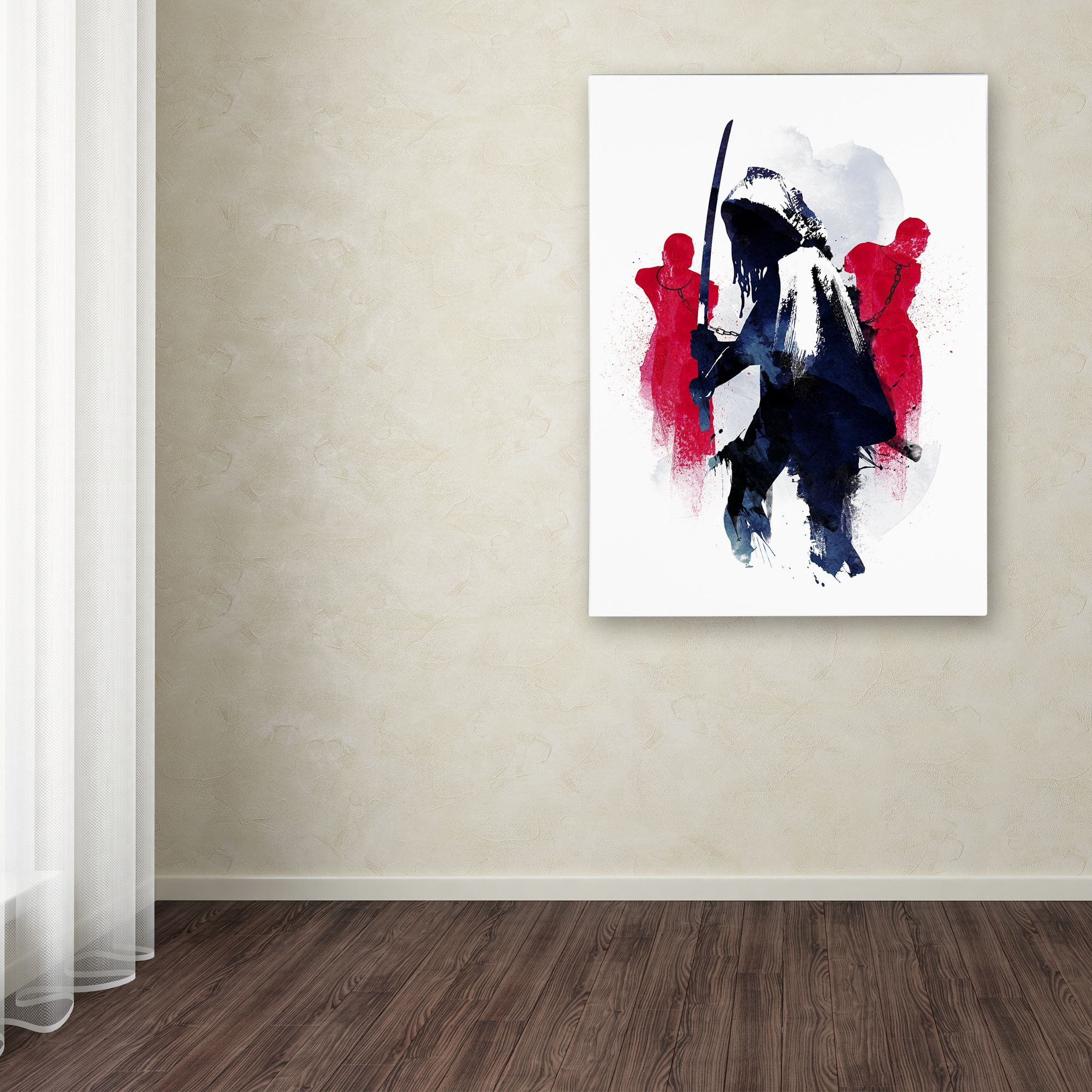 Robert Farkas 'Michonne' Canvas Wall Art 35 x 47 Inches