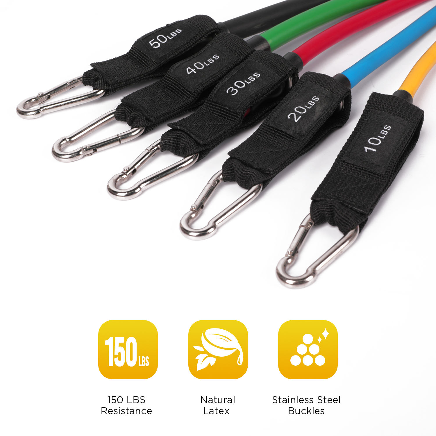 COWIN Resistance Bands Exercise Set Up to 150 lb photo 8