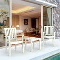thumbnail image 4 of Compamia Sunshine Transitional Resin Patio Dining Arm Chair in White, 4 of 8