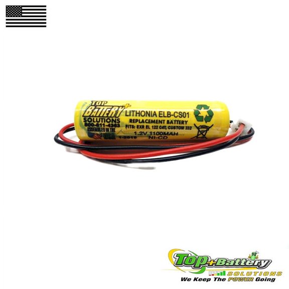 Replacement Battery For Lithonia ELB-CS01, EXR EL 122 C4T Qty.1