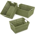 thumbnail image 1 of Whitmor Rattique Storage Baskets Set of 3 Sage, 1 of 2