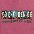 thumbnail image 6 of Wild Bobby Godfidence- Knowing I Can't But He Can Blue and Brown Cheetah Print Inspirational/Christian Unisex Hoodie Sweatshirt, Vintage Heather Red, 3X-Large, 6 of 6
