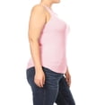 thumbnail image 2 of Women's Plus Size Basic Sleeveless Racer Back Casual Solid Cami Tank Top XL-3XL, 2 of 4