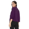 thumbnail image 2 of Women's 3/4 Sleeve Open Front Casual Cardigan Blazer Jacket, 2 of 5