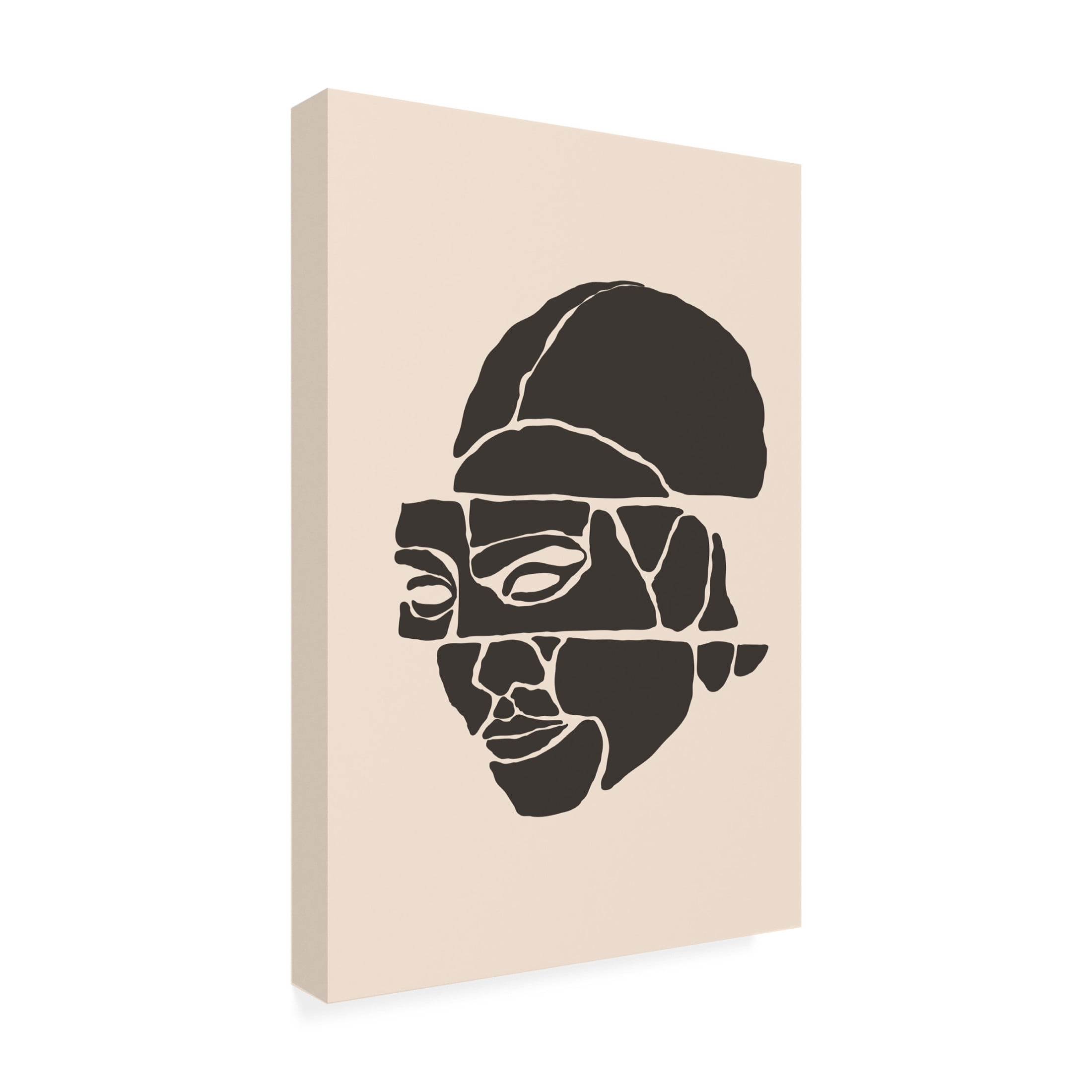 Trademark Fine Art jay stanley Abstract Faces Set 1 Canvas Wall Art