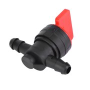 5pcs 1/4 Fuel Gas Tank Shut Off Valve Cut off Switch, Inline Fuel Shut Off Valve Kit, Heavy Duty Inline Cut Petcock Gas Diesel Petrol for 1/4 Fuel Line Lawn Mower Replacement Part