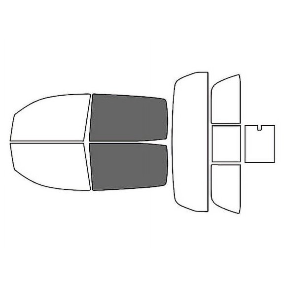 Rvinyl Car Window Tint Kit Back 35% Single Ply Fit Toyota Tundra 2007-2021 4 Door CrewMax