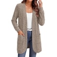 thumbnail image 3 of Fantaslook Cardigan Sweaters for Women Long Sleeve Open Front Cardigan with Pockets Casual Dressy Lightweight Fall Sweaters, 3 of 7
