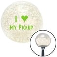 thumbnail image 1 of American Shifter  Green I Love My Pickup Clear Metal Flake Shift Knob with M16 x 1.5 Insert Shifter, 1 of 1