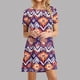 thumbnail image 2 of Vestido de Manga Corta para las Mujeres Casual Impreso Cuello Redondo, Vestido de las Señoras para la Primavera Y el Verano de Uso Diario, 2 of 9