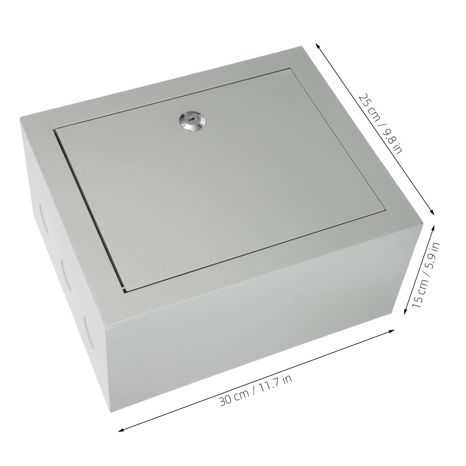 BESTYASH Surface Mount Plated Silver Electrical Waterproof Box for Outdoor Applications