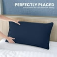 thumbnail image 3 of Utopia Bedding Bed Pillows – Queen Size, Set of 2 (Navy), Microfiber Sleep Pillows for All Sleeping Positions, 3 of 4