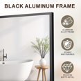 thumbnail image 4 of Anoak Bathroom Mirror,25x30 inch Wall Mirror for Bathroom Wall Mounted Black Rectangle Square Corner Mirrors,Black Bathroom Mirror for Living Room,Farmhouse,Bedroom Entryway, 4 of 5