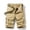 #144-Khaki, variant on Ceisia Men's Summer Casual Solid Zipper Pocket Cargo Shorts Elastic Waist Multi Pants Lightweight Gifts for Father Multicolor 32