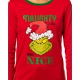 thumbnail image 4 of Dr. Seuss Womens' The Grinch Who Stole Christmas Naughty is the New Nice Lounge Pajama Set, 4 of 8